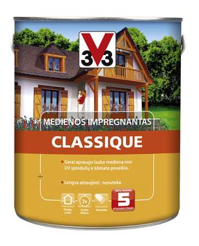 Koksnes impregnants V33 Classique, dzeltenīga krās./gaiša ozola krās., 0.75 l