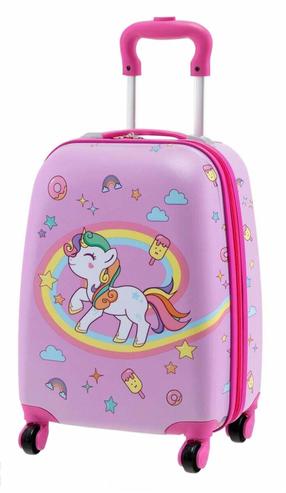 Laste kohver Marko Unicorn 16, roosa v., 32 l, 23 x 32 x 48 cm