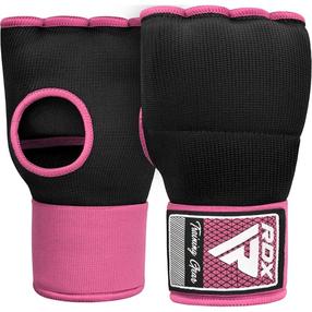 Boksa iekšējie cimdi RDX IS2 Inner Gloves, melna krās./rozā krās., S