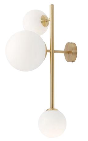 Lampa griesti Aldex Dione, E14/E27, 3, balta krās. / bronzas krās.