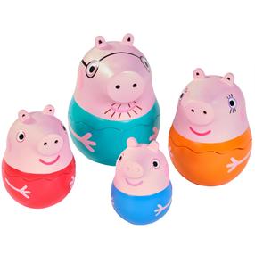 Набор игрушек для ванной Tomy Peppa Pig Nesting Family, многоцветный