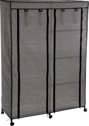 Skapis 5five Simply Smart, melna krās./pelēka krās., 118 cm x 48 cm x 168 cm