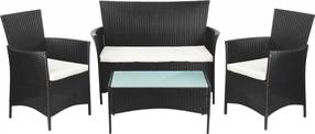 Lauko baldų komplektas Fieldmann FDZN 6050-PR, juoda sp., 1-4 vietų