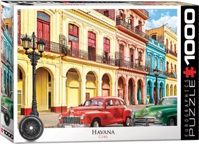 Puzle Eurographics Havana, Cuba 6000-5516, 67.6 cm x 48.9 cm, 1000 gab., daudzkrāsaina