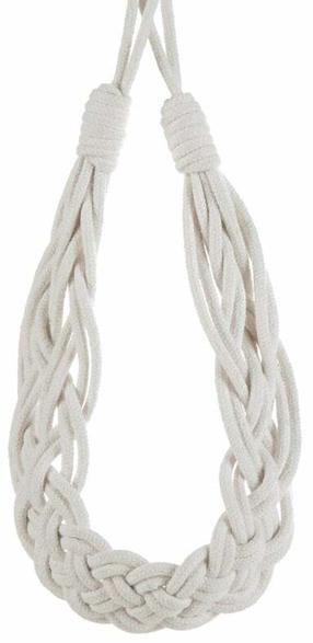 Dekoratyvinė užuolaidų virvė Damla, balta