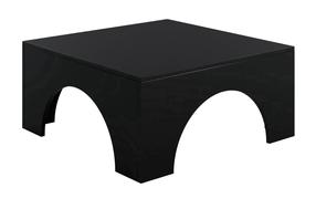 Kavos staliukas Kalune Design Collesium, juoda sp., 80 cm x 80 cm x 37 cm