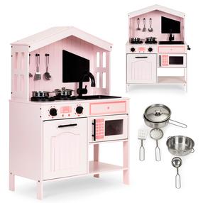 Игровая кухня EcoToys, розовый цв.