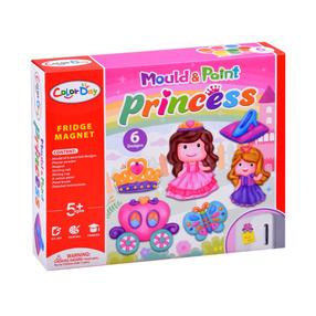 Magnētu veidošanas komplekts Color Day Mould & Paint Princess, rozā krās./violeta krās.