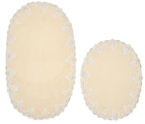 Vonios kilimėlių rinkinys Foutastic Zara Ç 299ANR1504, šviesiai ruda sp., 115 cm x 65 cm
