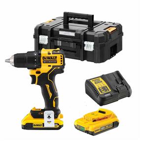Akumulatora skrūvgriezējs - urbis ar bateriju Dewalt DCD708D2T-QW, 18 V, 2 Ah