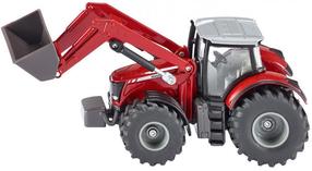 Žaislinis traktorius Siku 1985, 1:50, raudona/pilka