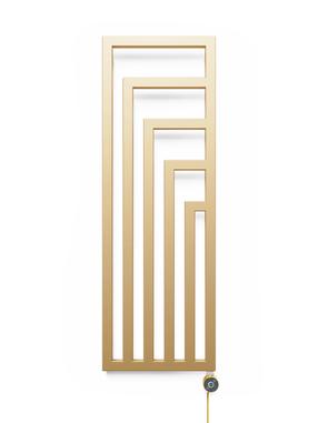 Elektriline rätikuradiator Terma Angus, messingi v., 44 cm x 130 cm, 600 W