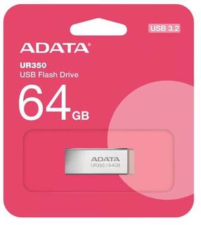 USB mälupulk Adata UR350 852353, hõbe v., 64 GB
