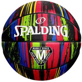 Korvpalli pall Spalding Marble, 7 suurus, sinine v./must v./punane v.