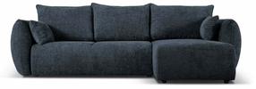 Kampinė sofa - lova Cosmopolitan Design Matera, tamsiai mėlyna (navy) sp., dešininė, 173 x 253 cm x 86 cm