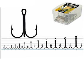 Āķis Jaxon Treble Hooks 2230120, 3/0, melna krās., 20 gab.