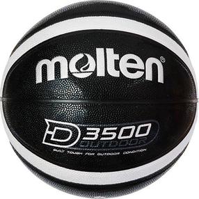 Krepšinio kamuolys Molten BD3500, 6 dydis, balta sp./juoda sp.