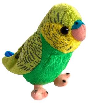 Pliušinis žaislas Beppe Zoo Parrot, geltona sp./žalia sp., 13 cm