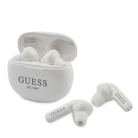 Belaidės ausinės Guess GUTWS1CWH, balta sp.
