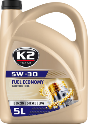 Motoreļļa K2 5W - 30, daļēji sintētiska, 5 l