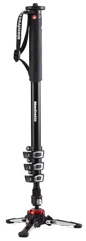 Stovas Manfrotto XPRO Aluminium 4-Section Fluid Video Monopod MVMXPROA4, aliuminis