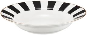 Dziļa šķīvis servēšanas Ambition Ribs, Ø 23 cm, zelta krās./balta krās./melna krās.