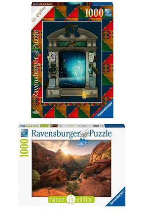 Dėlionė Ravensburger Harry Potter And Nature No 19 16754 + 16748 791538, 70 cm x 50 cm, 2000 vnt., įvairių spalvų