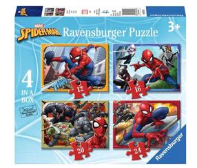 Puzle 4in1 Ravensburger Spider-Man, 19 cm x 14 cm, 72 gab.