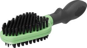Ķemme kaķiem Furminator Soft, melna krās./zaļa krās.
