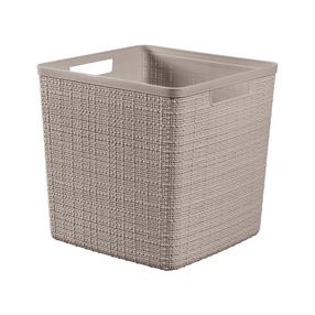 Krepšys, daiktų saugojimo Curver Jute, 1.7 l, smėlio sp., 28 x 28 x 27 cm