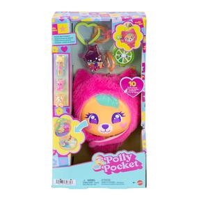 Rotaļlietu figūriņa, ar piederumiem Mattel Polly Pocket Plushie Bear Compact JKC79, daudzkrāsaina