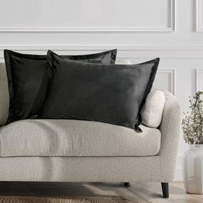 Наволочка для декоративной подушки Restilo Velvet, серый цв., 70 см x 50 см, 2 шт.