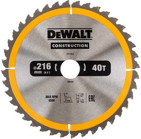 Pjovimo diskas Dewalt DT1953-QZ, 216 mm x 30 mm