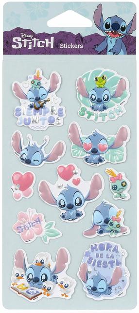 Lipdukas CoolPack Disney Stitch 2 Puffy, 21 cm x 10 cm, 11 vnt., įvairių spalvų