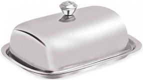 Sviesta trauks King Hoff Butter Dish, nerūsējošā tērauda krās.