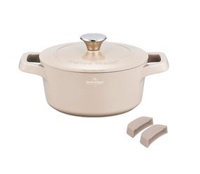 Puodas Swiss Haus Zurich Luxury SH-ZC28BE, Ø28 cm, 6.3 l, smėlio sp.