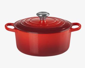 Čuguna pods Le Creuset, Ø24 cm, 4.2 l, sarkana krās.