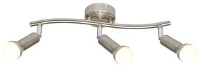 Lampa griesti Candellux Arc 93-63465, E14, 3 x 40 W, niķeļa krās./satīna / niķeļa krās.