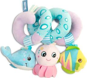 Rotaļlietas ratiem Sensillo Octopus, zila krās./rozā krās./violeta krās.