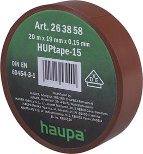 Elektros izoliacinė juosta Haupa HUPtape-15, ruda sp., 20 m