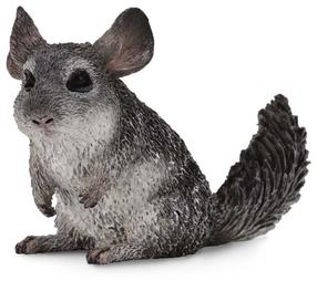 Žaislinė figūrėlė, šinšila Collecta Wild Life Long-Tailed 88722, 5.5 cm, pilka sp.