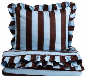 Patalynės užvalkalų komplektas Homla Basic Tiffany 245644, mėlyna sp./ruda sp., 50 x 60 cm, 140 x 200 cm, 2 d.