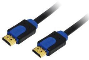 Vads Logilink HDMI to HDMI HDMI-A 19 pin male, HDMI-A 19 pin male, 5 m, melna krās.