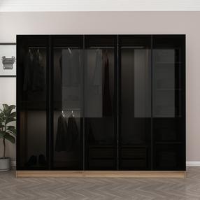 Riidekapp Kalune Design Kale 7649, hall v., 52 cm x 225 cm x 210 cm