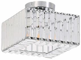 Šviestuvas lubų Light Prestige Vetro, E27, 1 x 15 W, skaidri sp./chromo sp. / chromo sp.