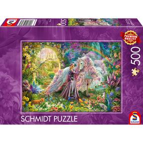 Dėlionė Schmidt Dream Journey With Unicorn, 34.1 cm x 48.1 cm, 500 vnt., įvairių spalvų