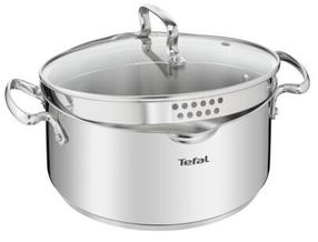 Kастрюля Tefal Duetto + 2100136214, Ø24 см, 5 л, серебристый цв.