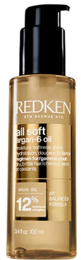 Matu eļļa Redken All Soft Argan oil-6, 100 ml