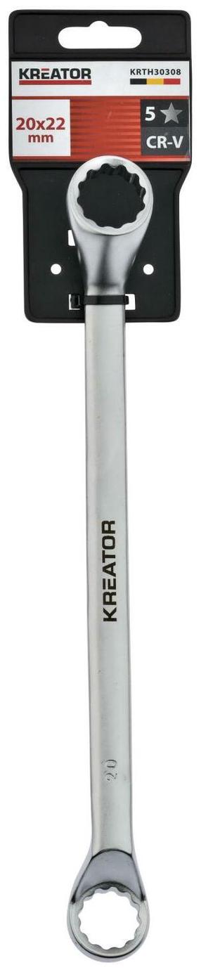 Dvigubas žiedinis veržliaraktis Kreator KRTH30308, 225 mm, 20 - 22 mm