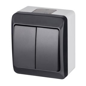 Slēdzis Elektro-Plast Hermes 0332-07 Switch White/Anthracite